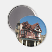 チューダーオークのフレーム建物，エジンバラ，スコットランド マグネット (正面/裏面)