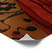 チューダークイーンおもしろいバスルーム ポスター (角)