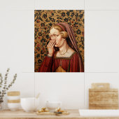 チューダークイーンおもしろいバスルーム ポスター (キッチン)