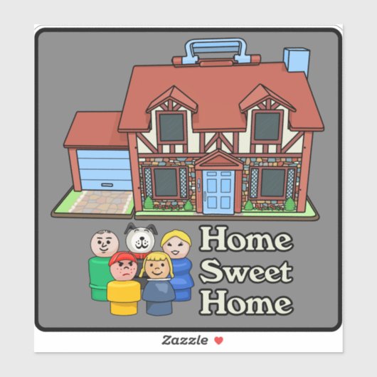 チューダーハウスを持つフィッシャープライスリトルピープルファミリー シール (シート)