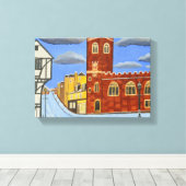 チューダーハウスインエクセターキャンバスアート キャンバスプリント (インサイチュ (ウッドフロア))