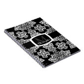 チューダーバラダマスク（白） （モノグラム） ノートブック (右側)