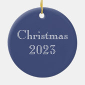 チューダーバラ 赤と白 セラミックオーナメント (裏面)