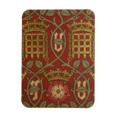 'チューダーバラ'、Sによって設計された再生壁紙 マグネット (縦)