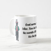 チューダービクトリアンタイムスの猫たち王室の、ムーザー・キッテン コーヒーマグカップ (正面左)