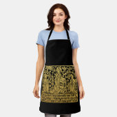 チューダーブラスラビング受胎告知メアリーエンジェル エプロン (着用した状態)