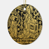 チューダーブラスラビング受胎告知メアリーエンジェル セラミックオーナメント (左)