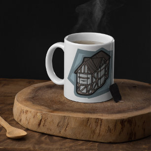 チューダー予測できなハウス中世建築 コーヒーマグカップ