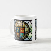 チューダー王室のコート・オブ・アームズ・ヘンリーVIIIステンドグラス コーヒーマグカップ (正面左)