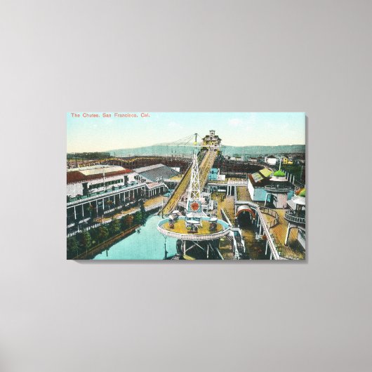 チュートの空中表示 キャンバスプリント (正面)