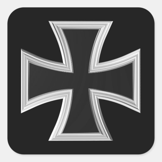 チュートニック十字 スクエアシール (正面)