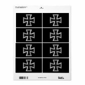 チュートニック十字 ラベル (フルシート)