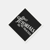 チュートリアルのみ、練習なし スタンダードカクテルナプキン (角)