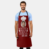 チュートリアルビデオとおもしろい写真をカスタム見た エプロン (着用した状態)