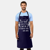 チュートリアルビデオ&シェフおもしろいを見カスタムた エプロン (着用した状態)