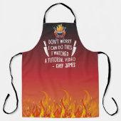 チュートリアルビデオ&シェフおもしろいを見カスタムた エプロン (正面)