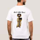 チュートンの騎士スローガンのワイシャツ Tシャツ (裏面)