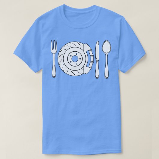 チューナーファンのブレーキディスクの設定 Tシャツ (デザイン正面)