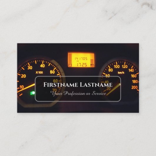 チューニング専門家と整備士車の修理ショップバス 名刺 (正面)