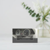 チューニング専門家と整備士車の修理ショップバス 名刺 (スタンド正面)