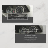 チューニング専門家と整備士車の修理ショップバス 名刺 (正面/裏面)