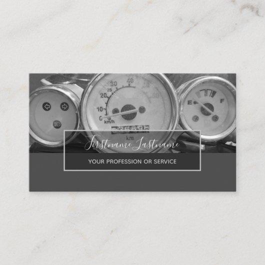 チューニング専門家と整備士車の修理店 名刺 (正面)