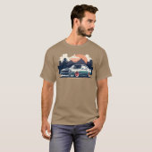 チューニング済み日本車少年家族 Tシャツ (正面フル)