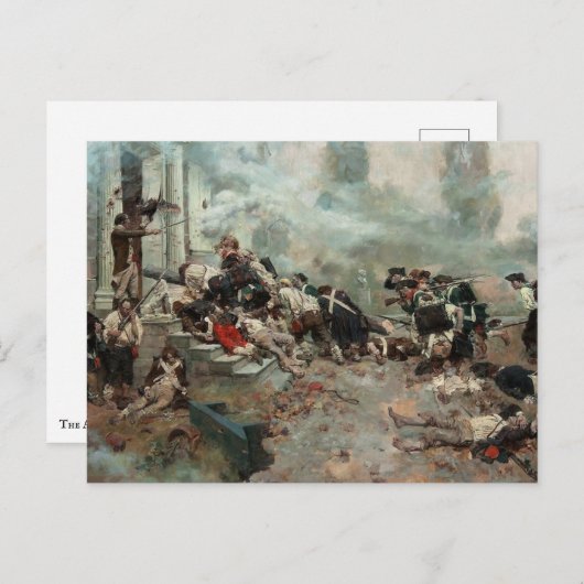 チューハウスを攻撃(ドイツの町の戦い) ポストカード (正面/裏面)