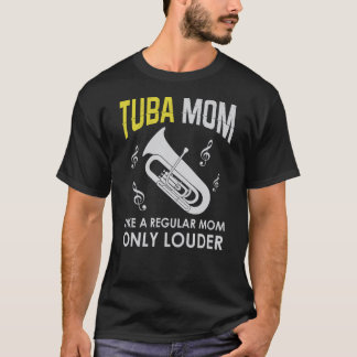 チューバお母さん 楽しい かわいい マーチングバンド ギフト 最高のプレゼント Tシャツ