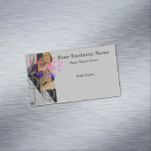 チューバと音楽ノート マグネット名刺 (インサイチュ)