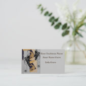 チューバと音楽ノート 名刺 (スタンド正面)