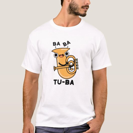 チューバの面白いダジャレ Tシャツ (正面)