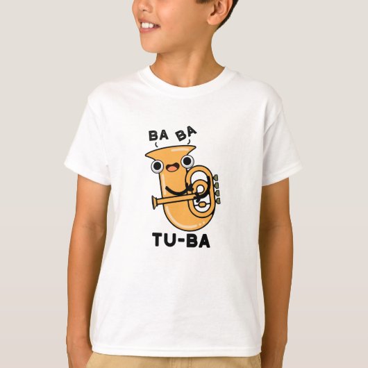 チューバの面白いダジャレ Tシャツ (正面)