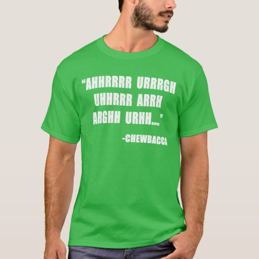チューバッカの名言ボーイ Tシャツ (正面)
