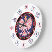 チューバーラウンドポーランドテキサン ラージ壁時計 (傾斜)