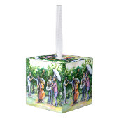 チューバ奏者についてママは警告してくれなかった キューブオーナメント (裏面アングル)