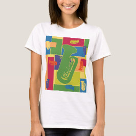 チューバ・カラーブロック Tシャツ