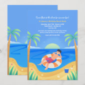 チュービング 招待状 (正面/裏面)