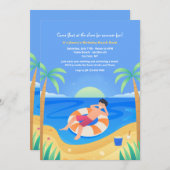 チューブで遊ぼう  招待状 (正面/裏面)