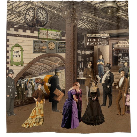 チューブをポスター シャワーカーテン (正面)