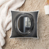 チューブラー・クローム・ミラー・リフレクション・アート クッション (ブランケット)