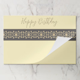 チューペアンドクリームフローラアクセント紙ランチョンマット ペーパーパッド