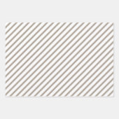 チューペブラウンストライプパターン ラッピングペーパーシート (正面)