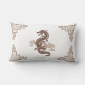 チューペブラウンチノワセリーのドラゴンと雲 ランバークッション (裏面)