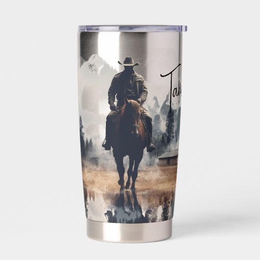 チューミングクレイ©ウォーターボトル絶縁タンブラー 保温保冷タンブラー (左面)