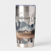 チューミングクレイ©ウォーターボトル絶縁タンブラー 保温保冷タンブラー (背面)