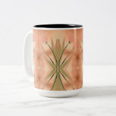 チューリかわいらしップ印刷コーヒーマグ ツートーンマグカップ (正面左)