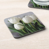 チューリエレガントップとバラフローラ花写真 コースター (左側)