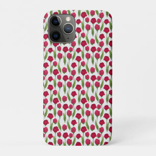 チューリエレガントップとバラフローラ花写真 iPhone 11 PROケース