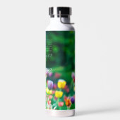 チューリエレガントップ花園パーソナライズされた ウォーターボトル (左面)